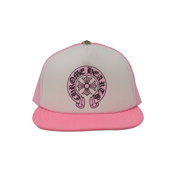 Chrome Hearts Mens Trucker Hat Pink White Matty Boy Sex Records Horse Shoe Cap - Picture 2 of 11